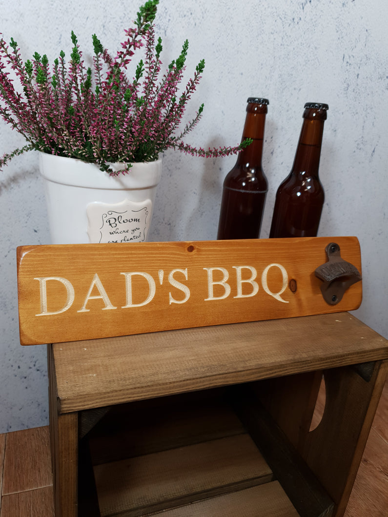 Personalised Gifts For Him - Personalised Bottle Opener - Dad's BBQ