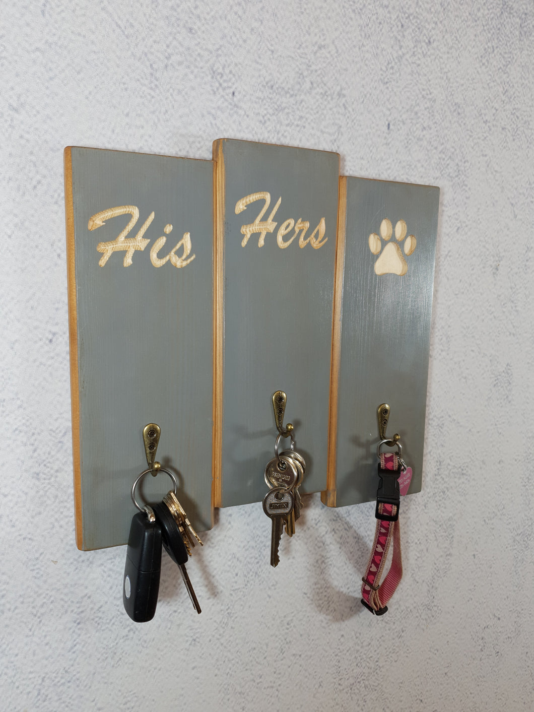 Personalised Gifts for Dogs -His hers and Dog Lead Holder