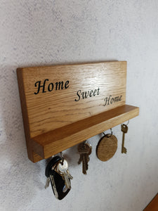 Personalized Gifts For Him - Engraved Magnetic Key Holder with Shelf
