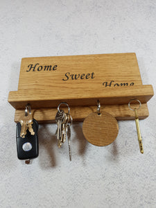 Personalized Gifts For Him - Engraved Magnetic Key Holder with Shelf