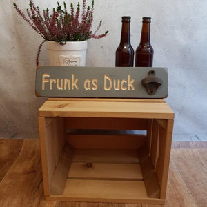 Frunk as duck bottle opener 