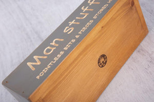 Personalised Gifts For Him - Unique Wooden Boxes - Man Stuff