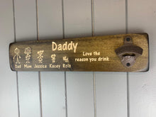 Load image into Gallery viewer, Personalised Family Bottle Openers