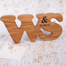 Load image into Gallery viewer, Engagement Presents - Double Oak Personalised Letters