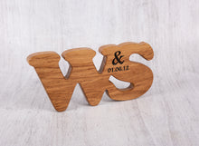 Load image into Gallery viewer, Engagement Presents - Double Oak Personalised Letters
