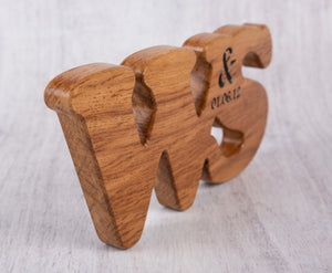 Engagement Presents - Double Oak Personalised Letters
