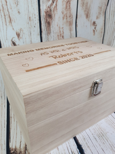 Load image into Gallery viewer, Wedding Memory Box - Personalised Anniversary Box - 5th Year Anniversary