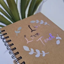 Load image into Gallery viewer, Live Love Teach- Personalised Teacher Notebook - Miss Mrs Mr - End of Term - Present - Custom - School - Nursery